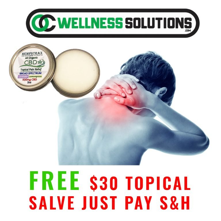 Hempstrax FREE CBD salve promotion