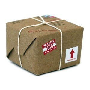 CBD shipping Policy for OC Wellness Solutions on image of box
