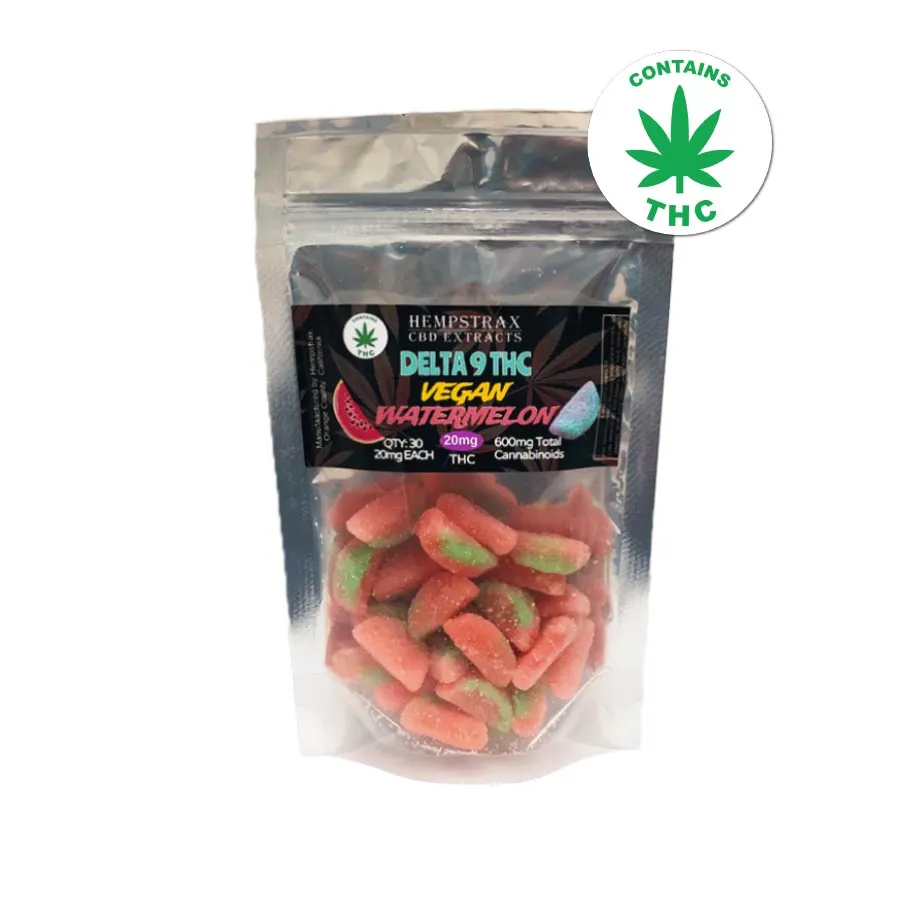 Vegan Delta 9 THC Gummies 20mg - OC Wellness Solutions