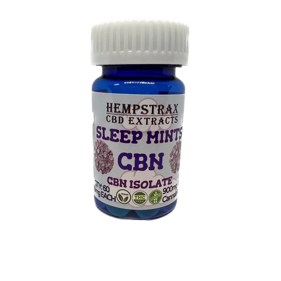 60 count package with 900mg CBN and 15mg CBN in each sleep mint